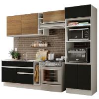 Cozinha Completa Cristal com Armário e Balcão (sem tampo e pia) Madesa - 5