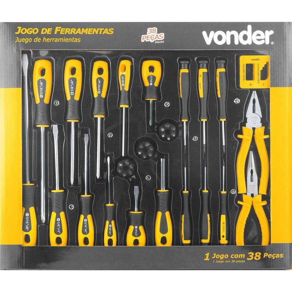 Jogo De Ferramentas Com 38 Peças - Vonder - 1