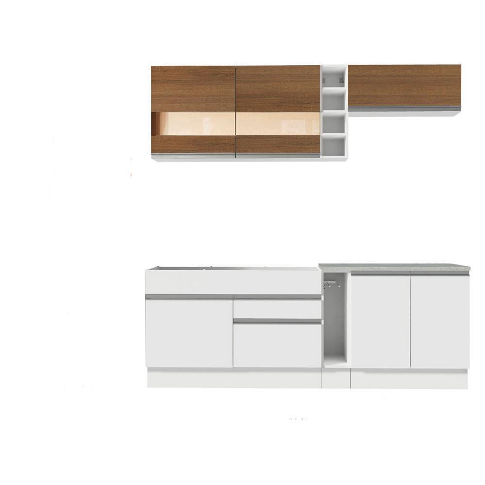 Cozinha Completa Parma com Armário e Balcão - Madesa - 2