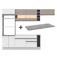 Cozinha Completa Safira com Armário e Balcão + Tampo Madesa - 2