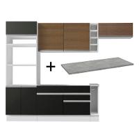 Cozinha Completa Safira com Armário e Balcão + Tampo Madesa - 1