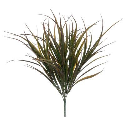 Folhagem Artificial Grass Com Print Verde Outono 48cm Florarte