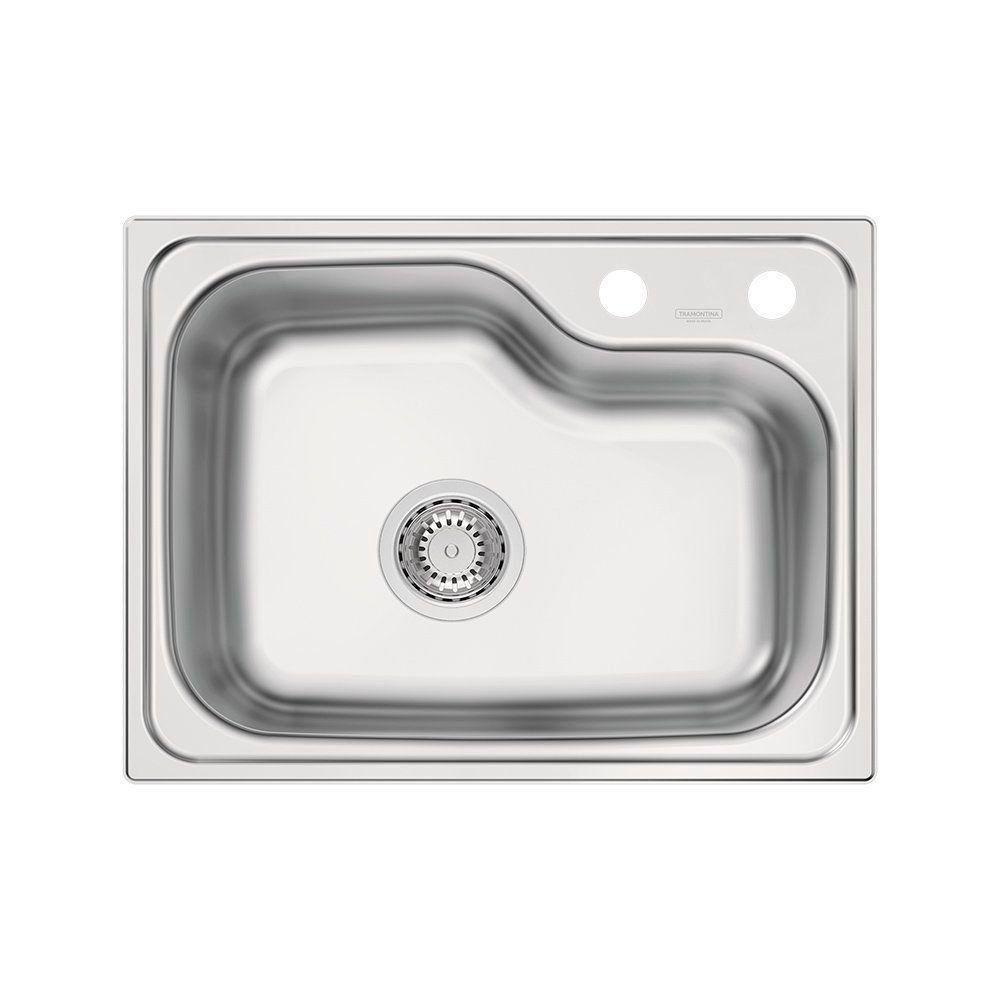 Cuba Tramontina Morgana Compact 48 Fx Undermount 55x42 93815282 Aço Inox Escovado Com Acessórios - 2