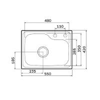 Cuba Tramontina Morgana Compact 48 Fx Undermount 55x42 93815282 Aço Inox Escovado Com Acessórios - 4