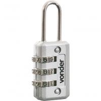 Cadeado Com Segredo 20mm Cinza 3 Combinações - Vonder - 1