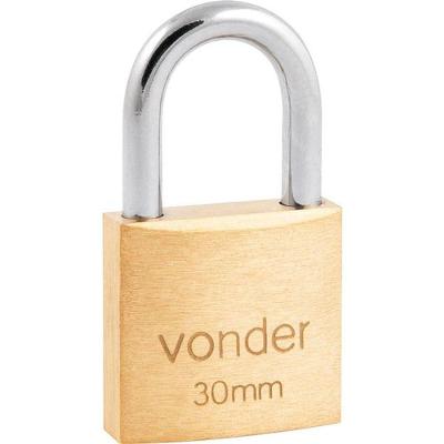 Cadeado Latão 30mm Haste Normal Vonder