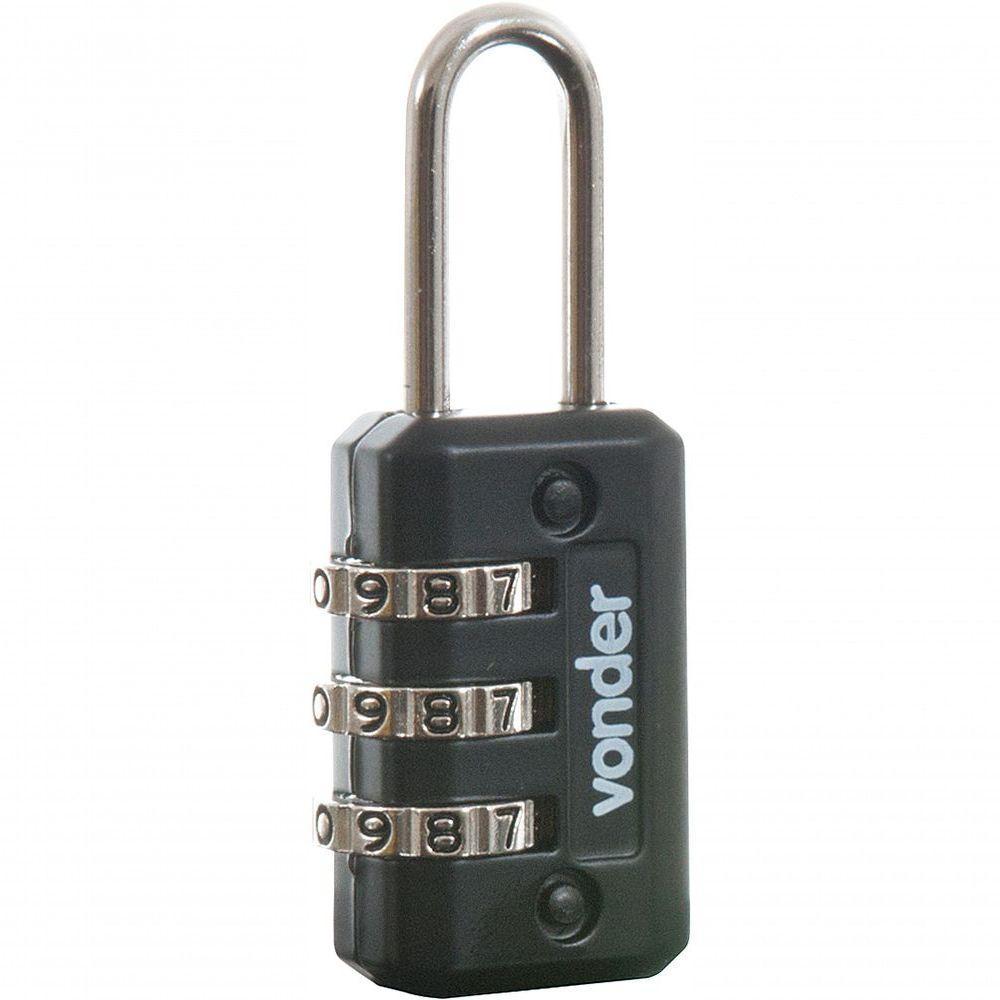 Cadeado Com Segredo 20mm Preto 3 Combinações Vonder - 1