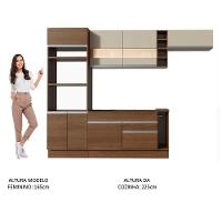 Cozinha Completa Madesa Vicenza com Armário e Balcão + Tampo - 7