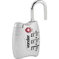 Cadeado Com Segredo 3 Algarismo Tsa Prata Vonder - 3