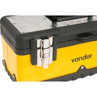 Caixa Metálica Para Ferramentas Baú 380x160x180mm Com Bandej - 2