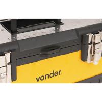 Caixa Metálica Para Ferramentas Baú 380x160x180mm Com Bandej - 5