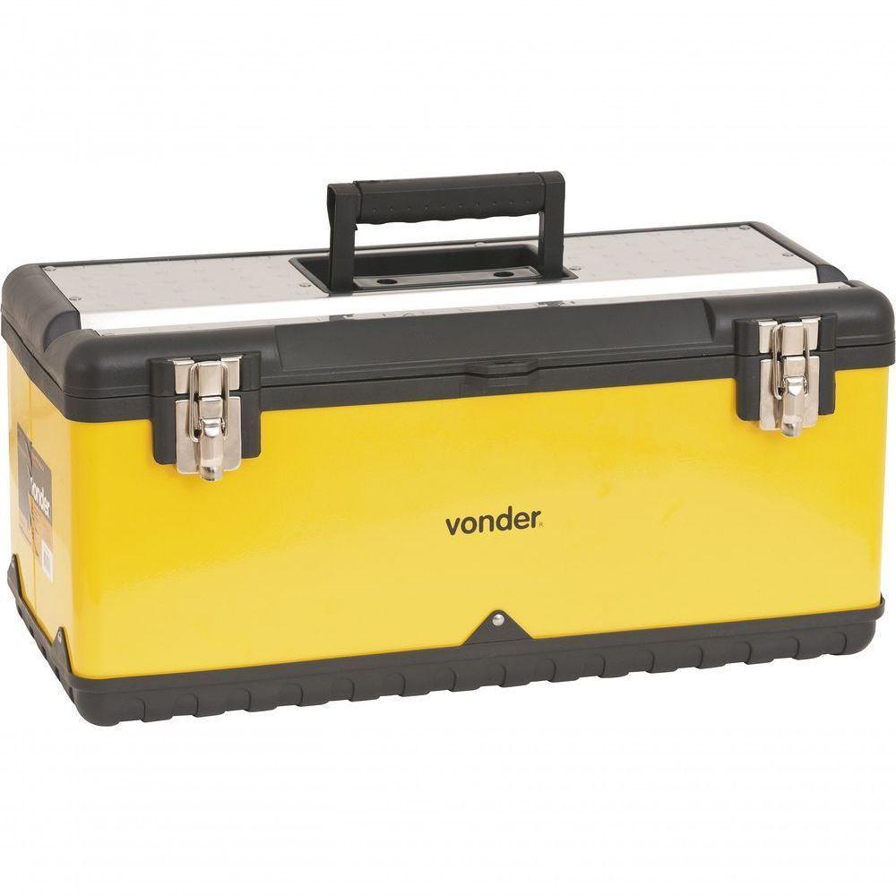 Caixa Metálica Para Ferramentas Baú 590x285x270mm Com Bandej - 1