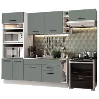 Cozinha Completa Madesa Agata com Armário e Balcão Cinza - 5