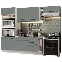 Cozinha Completa Madesa Agata com Armário e Balcão Cinza - 8