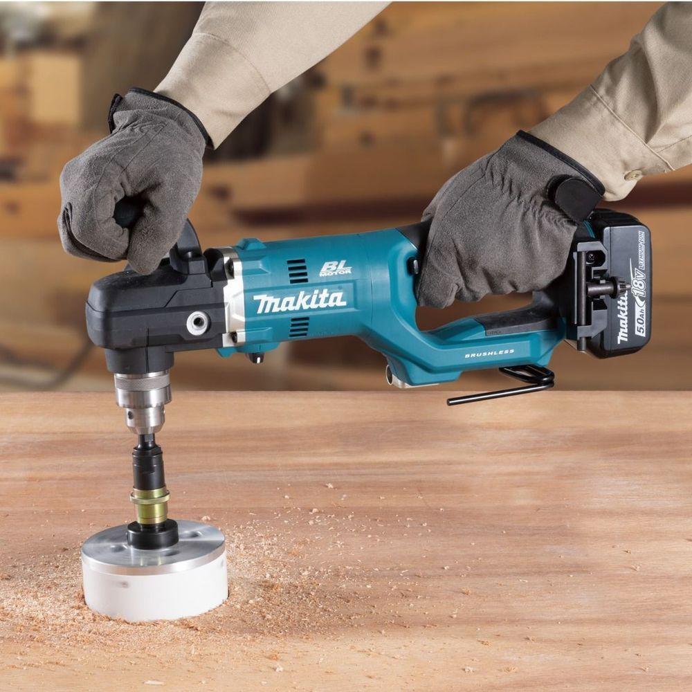 Furadeira Angular Sem Fio 18v Torque 70n.m Com 2 Baterias Carregador Punho Maleta Dda450rte Makita - 4