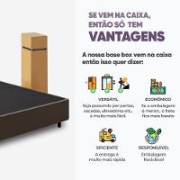 Cama Box Queen Desmontável Marrom + Colchão Umaflex Fit Firm D33 17cm Altura - Orthocamas - 3