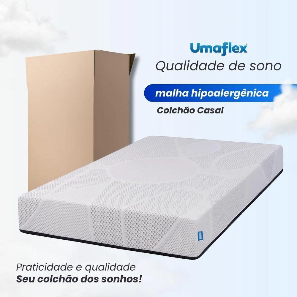 Cama Box Solteiro Desmontável Bege + Colchão Umaflex Fit Firm D33 17cm Altura - Orthocamas - 5