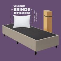 Cama Box Solteiro Desmontável Bege + Colchão Umaflex Fit Firm D33 17cm Altura - Orthocamas - 3