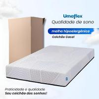 Cama Box Baú Base Sider Solteiro Preta + Colchão Umaflex Fit Firm D33 Altura 17cm - Orthocamas - 9