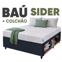 Cama Box Baú Base Sider Solteiro Preta + Colchão Umaflex Fit Firm D33 Altura 17cm - Orthocamas - 10