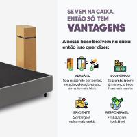 Cama Box Solteiro Desmontável Cinza + Colchão Umaflex Fit Firm D33 17cm Altura - Orthocamas - 3