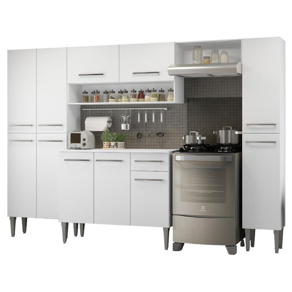 Cozinha Completa Emilly Hit com Armário e Balcão Madesa - 1