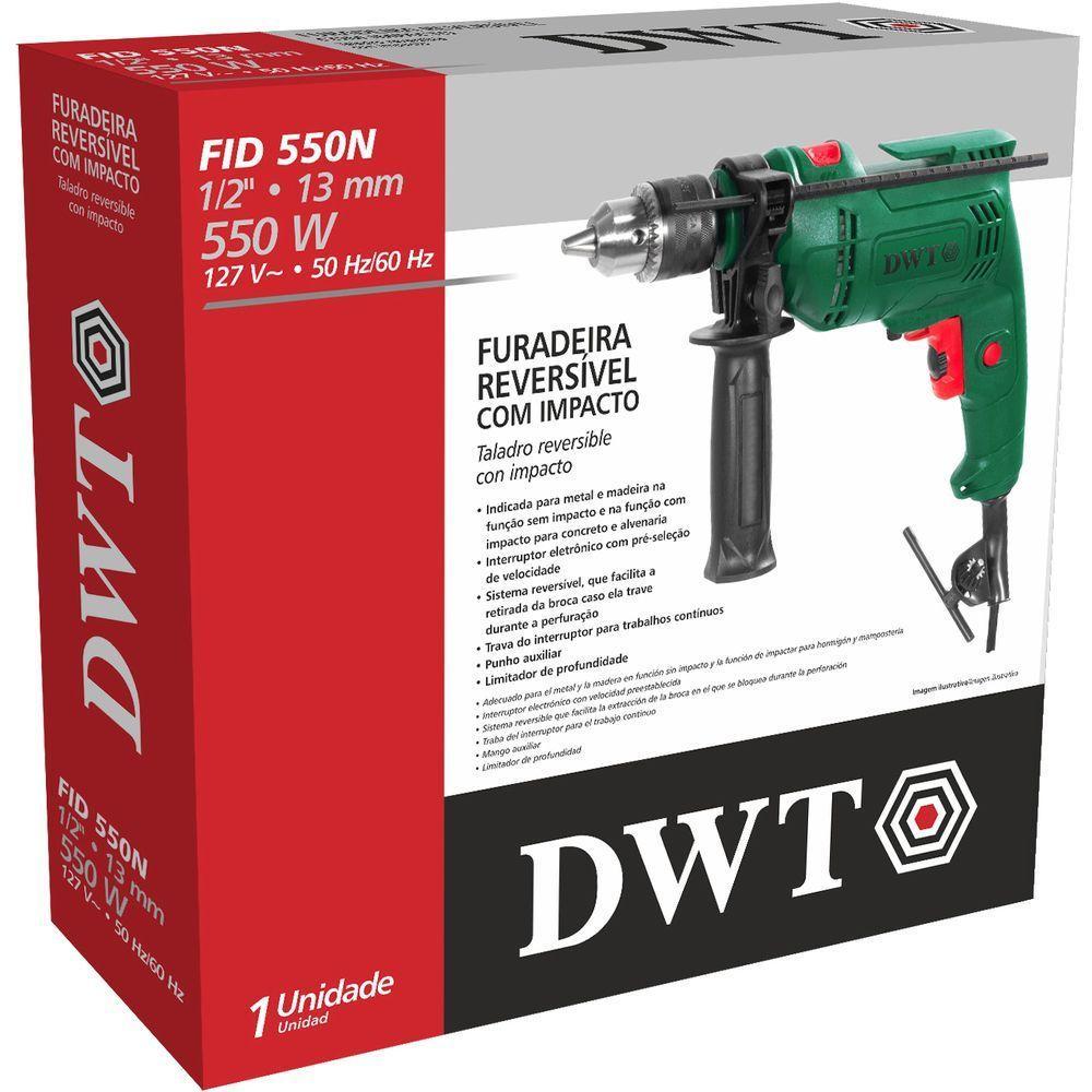 Furadeira Com Impacto 1-2'' Fid 550 Dwt 110V - 4
