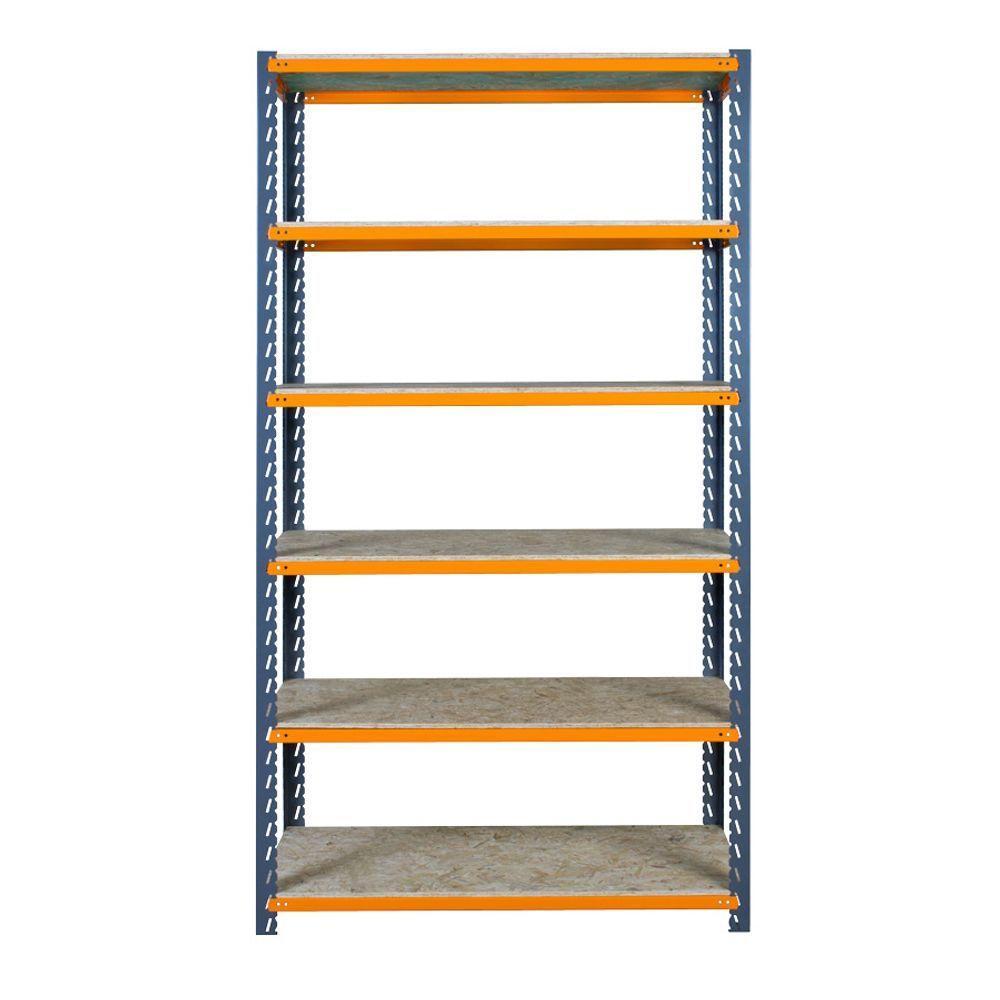 Estante Em Aco Reforçada ábile Cinza E Laranja 100kg Presto - 2