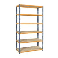 Estante Em Aco Reforçada ábile Cinza E Laranja 100kg Presto - 3