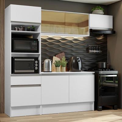 Cozinha Completa Diamante com Armário Balcão e Tampo Madesa