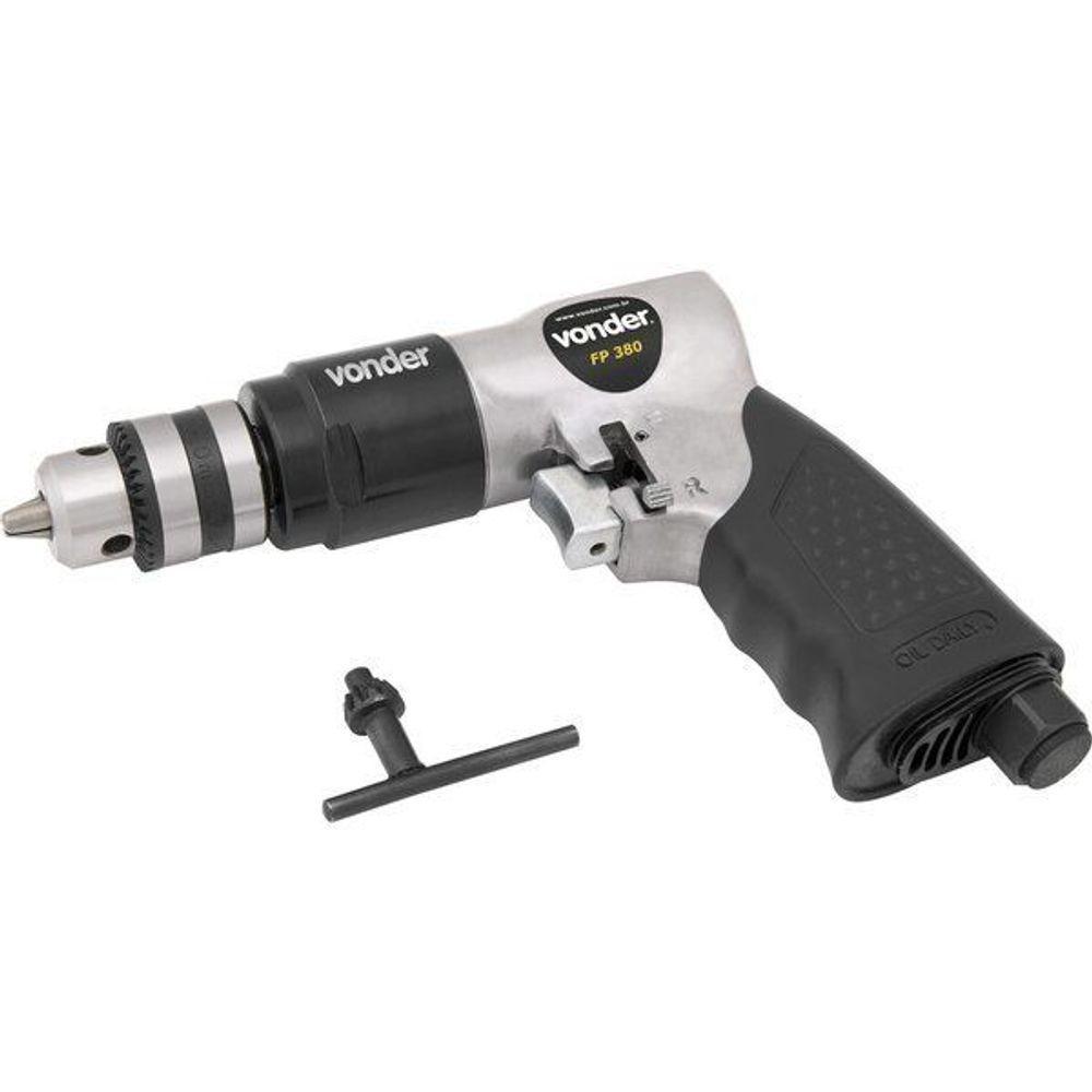 Furadeira 3-8 Pneumática Pistola 6pcm 1-4 Npt Fp380 Vonder - 1