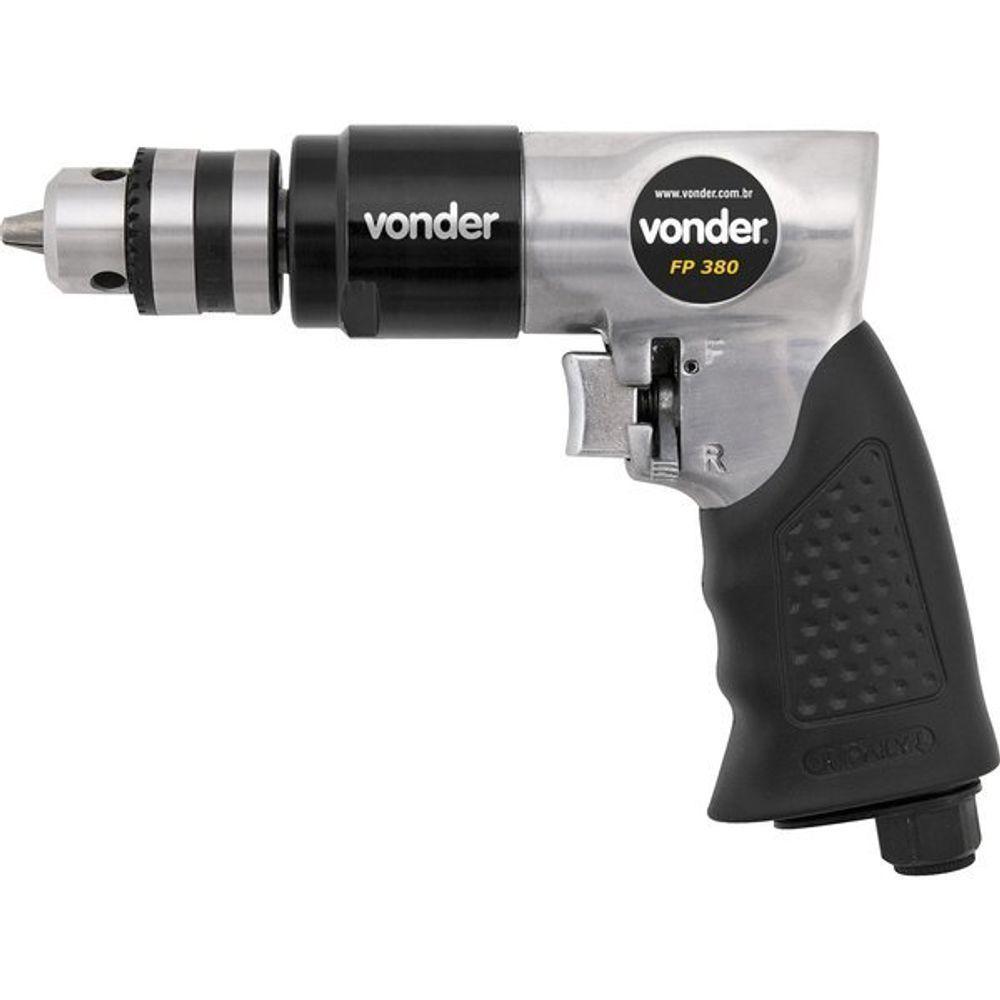 Furadeira 3-8 Pneumática Pistola 6pcm 1-4 Npt Fp380 Vonder - 3