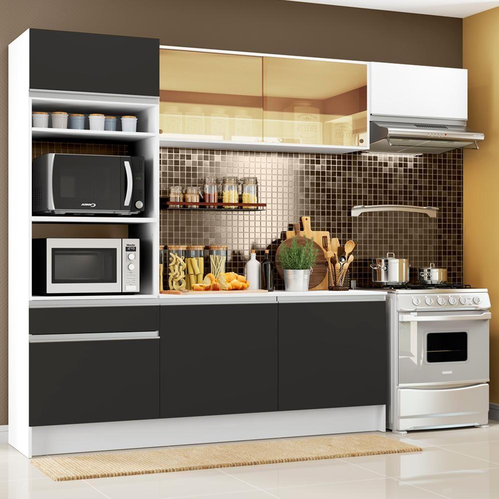 Cozinha Completa Diamante com Armário Balcão e Tampo Madesa - 8