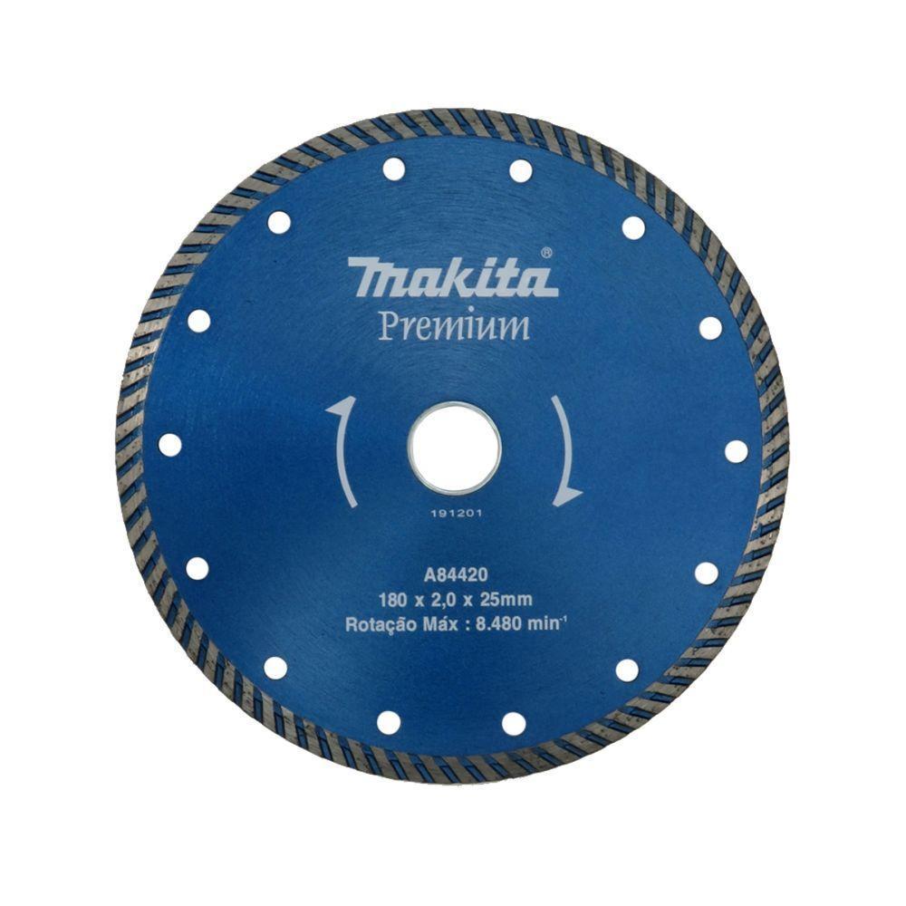 Disco Diamantado Turbo 180 Mm X 25 Mm A-84420 Makita - 1