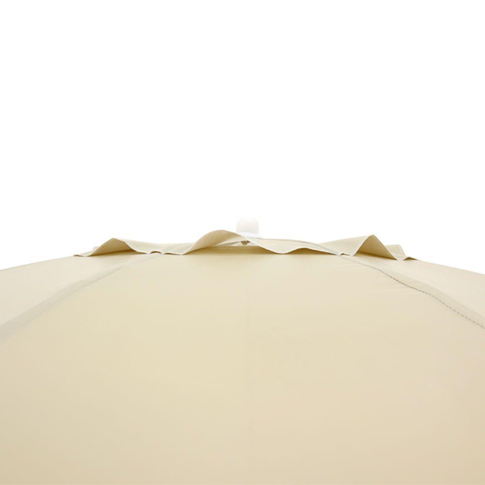 Guarda-sol Bel 2,40 M Bagum Alumínio-fibra De Vidro Bege - 6