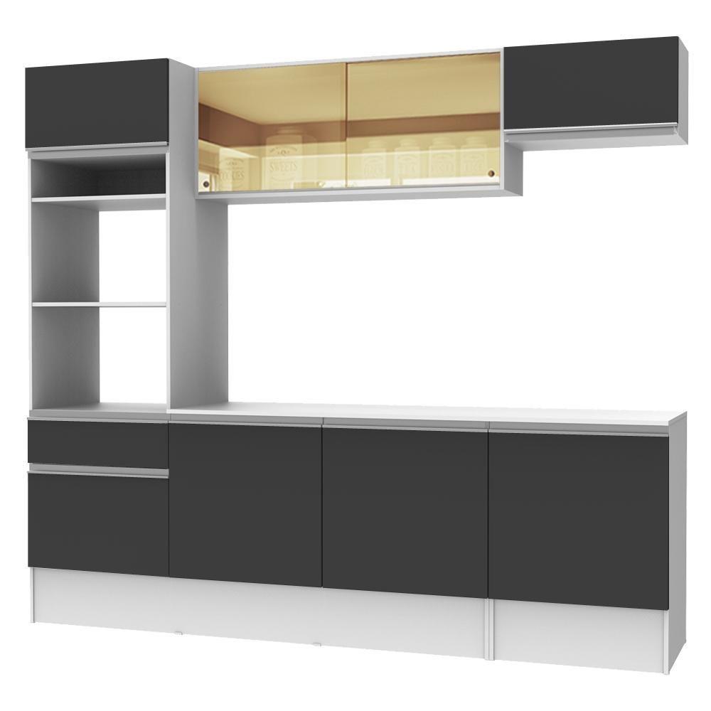 Cozinha Completa Diamante com Armário Balcão e Tampo Madesa - 9