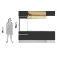 Cozinha Completa Diamante com Armário Balcão e Tampo Madesa - 3