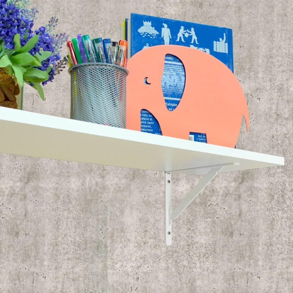 Cantoneira Mão Francesa Branca 40 Cm Presto Para Estante - 3