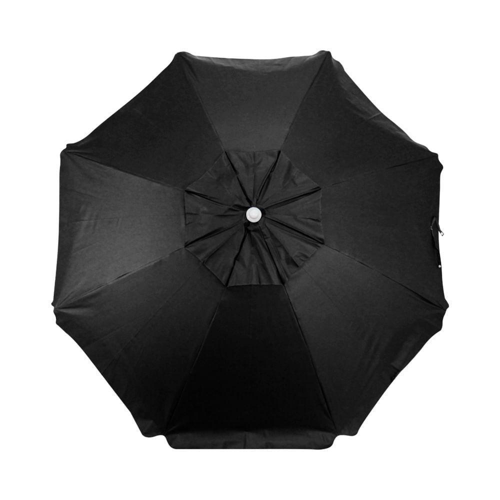 Guarda-sol Bagum Aluminio Articulado Vareta Fibra- 2,0 M Preto - 2