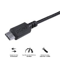 Cabo Usb A 2.0 Para Usb Tipo C 2m Preto - Puacp-02 - 3