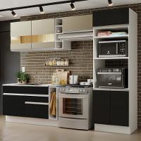 Cozinha Completa Cristal com Armário e Balcão (sem Tampo E Pia) Madesa - 1