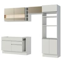 Cozinha Completa Cristal com Armário e Balcão (sem Tampo E Pia) Madesa - 6