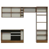 Cozinha Completa Cristal com Armário e Balcão (sem Tampo e Pia) Madesa - 6