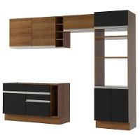 Cozinha Completa Cristal com Armário e Balcão (sem Tampo e Pia) Madesa - 8