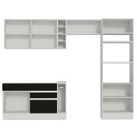 Cozinha Completa Cristal com Armário e Balcão (sem Tampo e Pia) Madesa - 9