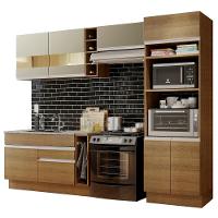 Cozinha Completa Cristal com Armário e Balcão (sem Tampo E Pia) Madesa - 3