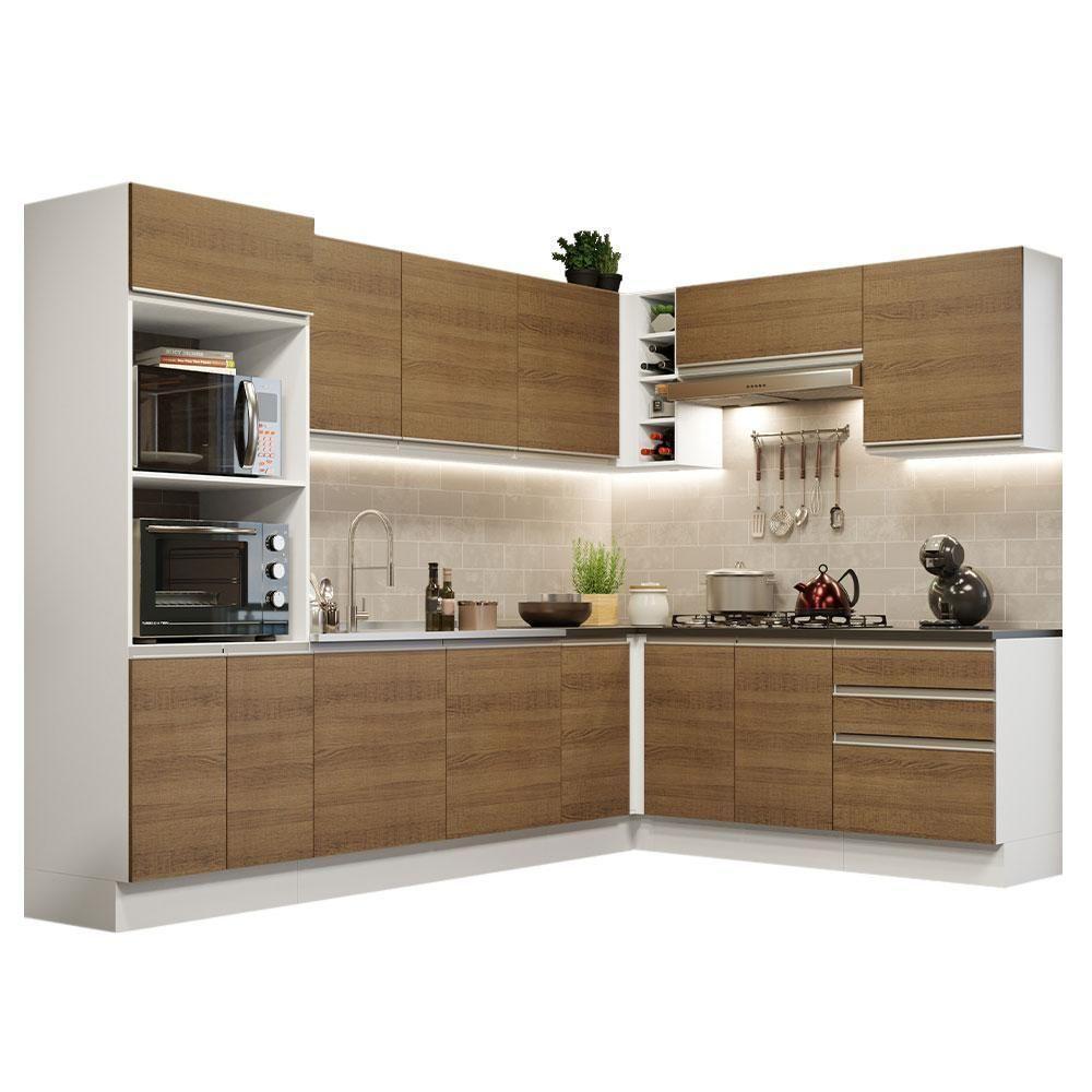 Cozinha Completa 479003 Armário E Balcão Branco/Rustic - 10