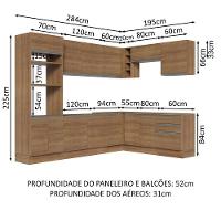 Cozinha Completa 479001 Com Armário E Balcão RusticRustic - 9