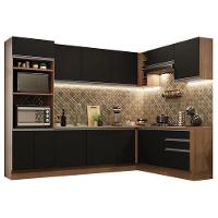 Cozinha Completa 479001 Com Armário E Balcão Rustic/Preto - 10