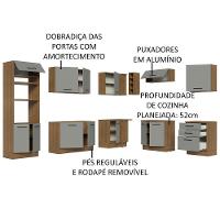 Cozinha Completa 479001 Com Armário E Balcão Rustic/Cinza - 8